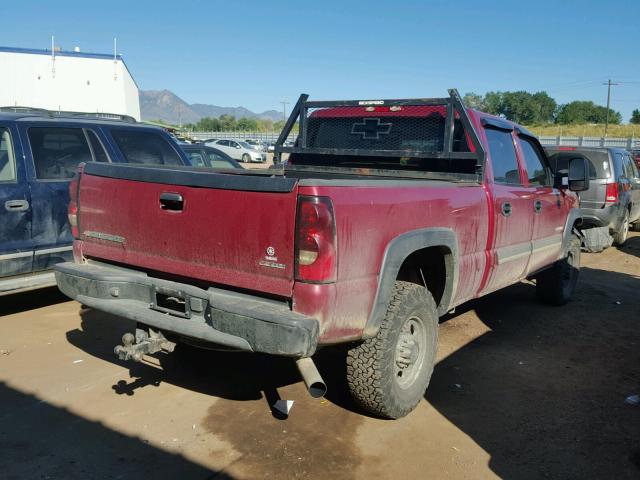 1GCHK23296F124828 - 2006 CHEVROLET SILVERADO MAROON photo 4