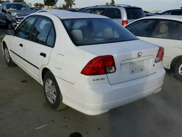 2HGES16304H557226 - 2004 HONDA CIVIC DX V WHITE photo 3