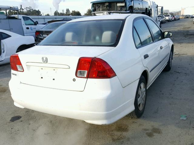 2HGES16304H557226 - 2004 HONDA CIVIC DX V WHITE photo 4