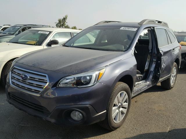 4S4BSACC0G3307638 - 2016 SUBARU OUTBACK BLUE photo 2