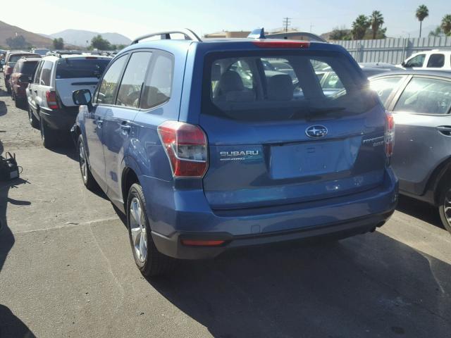JF2SJABC4GH547353 - 2016 SUBARU FORESTER 2 BLUE photo 3