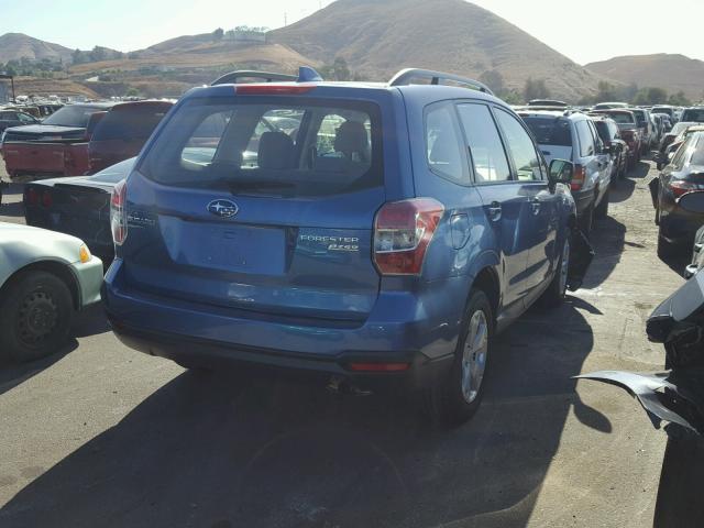 JF2SJABC4GH547353 - 2016 SUBARU FORESTER 2 BLUE photo 4