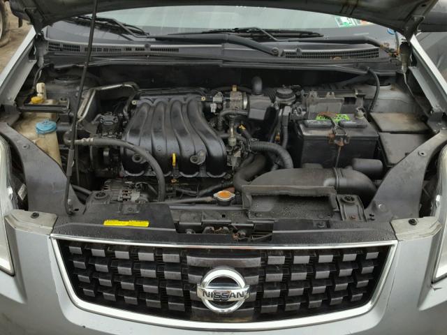 3N1AB61E18L641154 - 2008 NISSAN SENTRA 2.0 SILVER photo 7