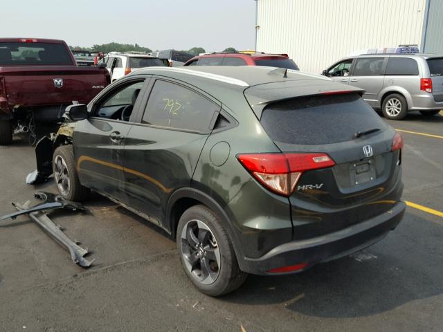 3CZRU6H76JM701165 - 2018 HONDA HR-V EXL GREEN photo 3