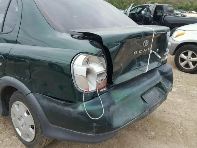 JTDBT123X20224716 - 2002 TOYOTA ECHO GREEN photo 9