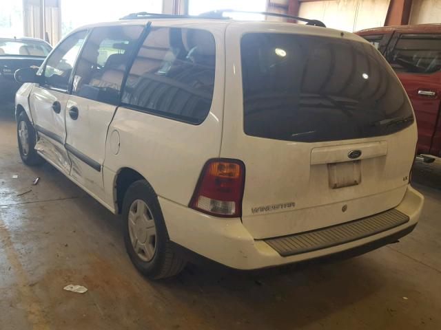 2FMZA51472BB53202 - 2002 FORD WINDSTAR L WHITE photo 3