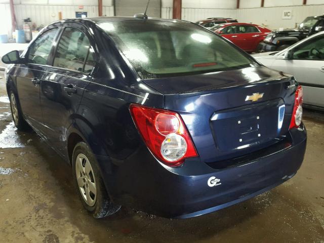 1G1JA5SHXF4182933 - 2015 CHEVROLET SONIC LS 蓝色 照片 3