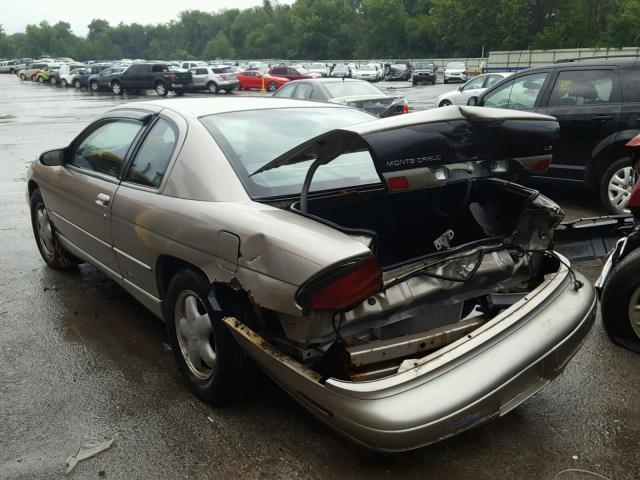 2G1WW12M8W9236997 - 1998 CHEVROLET MONTE CARL ნაცრისფერი ფოტო 3