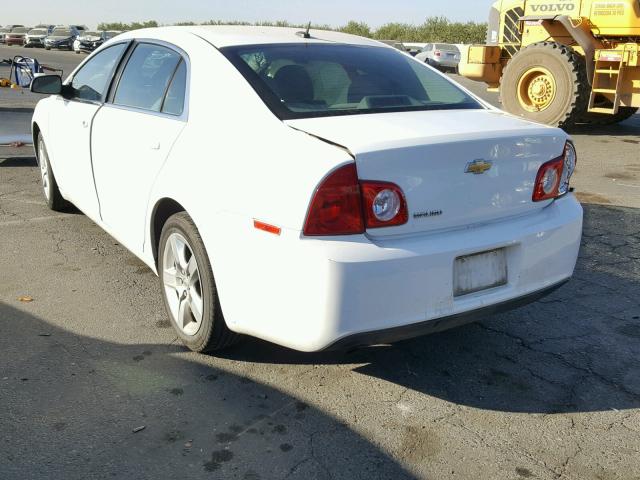 1G1ZB5E13BF371629 - 2011 CHEVROLET MALIBU LS WHITE photo 3