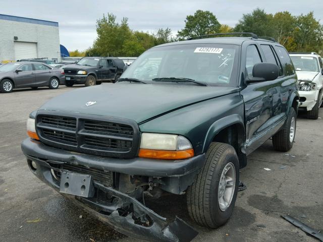 1B4HS28Y6WF142908 - 1998 DODGE DURANGO GREEN photo 2