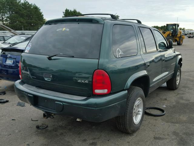 1B4HS28Y6WF142908 - 1998 DODGE DURANGO GREEN photo 4