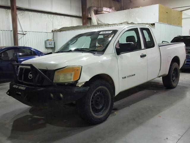 1N6BA06A39N309240 - 2009 NISSAN TITAN XE WHITE photo 2