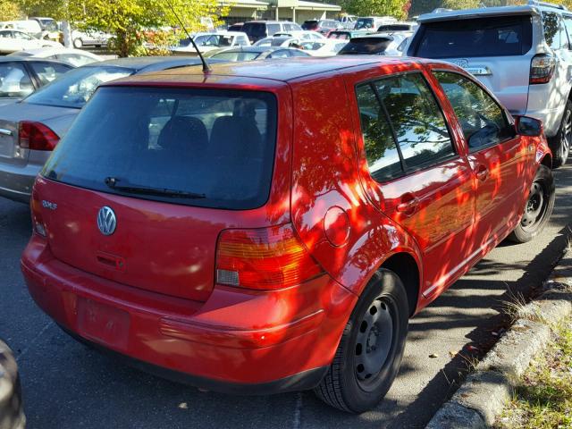 9BWFK61J534034405 - 2003 VOLKSWAGEN GOLF GL RED photo 4