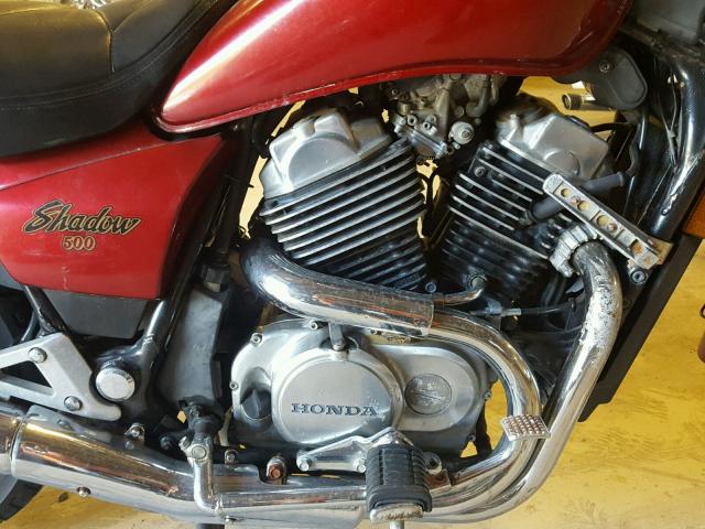 PC0801GM302675 - 1986 HONDA SHADOW MAROON photo 7