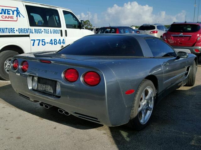 1G1YY22G235134428 - 2003 CHEVROLET CORVETTE CHARCOAL photo 4