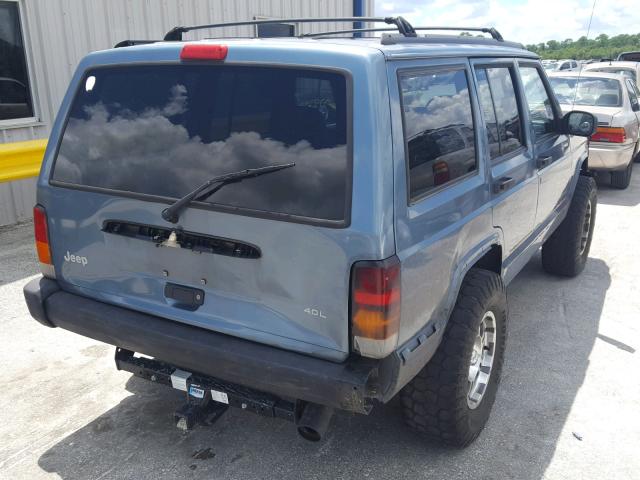 1J4FT68S1WL106968 - 1998 JEEP CHEROKEE S BLUE photo 4