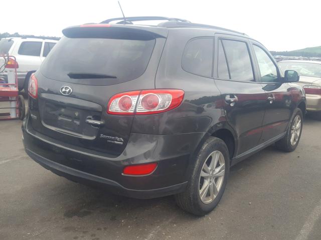 5XYZKDAG4BG061563 - 2011 HYUNDAI SANTA FE L GREEN photo 4