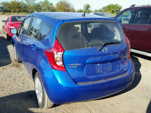 3N1CE2CP8FL440128 - 2015 NISSAN VERSA NOTE BLUE photo 3