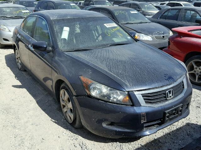 1HGCP36878A018140 - 2008 HONDA ACCORD EXL BLUE photo 1