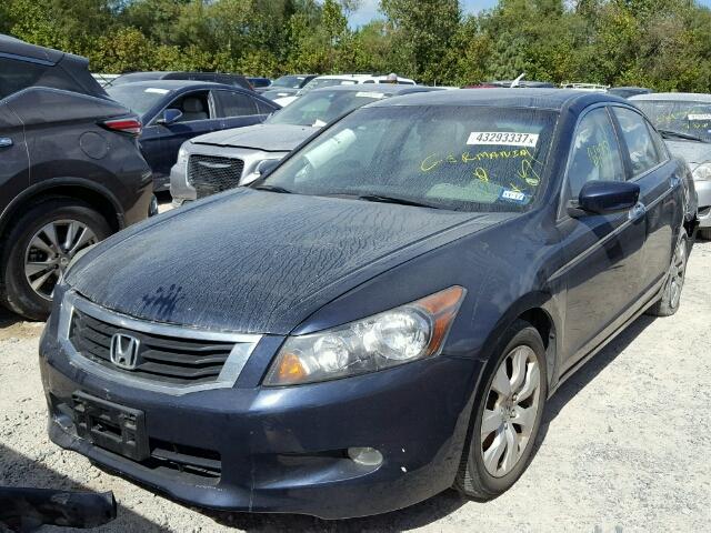 1HGCP36878A018140 - 2008 HONDA ACCORD EXL BLUE photo 2