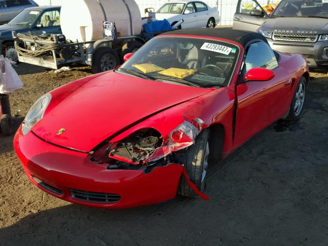 WP0CB2980YU662922 - 2000 PORSCHE BOXSTER S RED photo 2