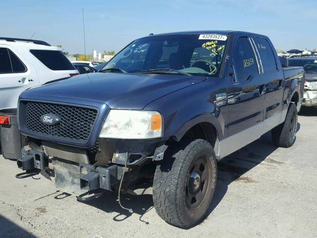 1FTPW14526FA23102 - 2006 FORD F150 SUPER BLUE photo 2