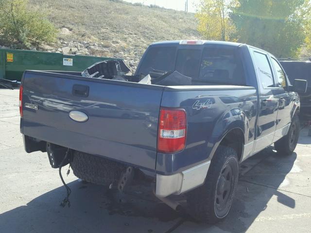 1FTPW14526FA23102 - 2006 FORD F150 SUPER BLUE photo 4