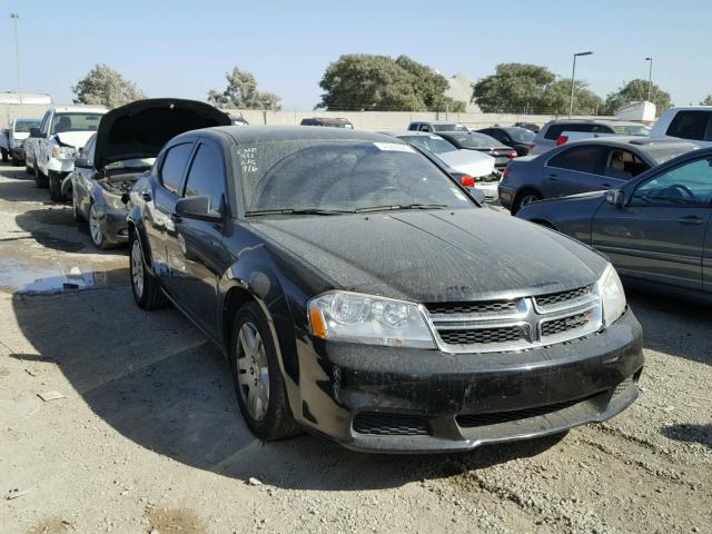 1C3CDZAB1DN720622 - 2013 DODGE AVENGER SE BLACK photo 1