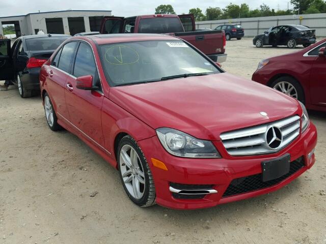 WDDGF4HBXDA778547 - 2013 MERCEDES-BENZ C 250 RED photo 1