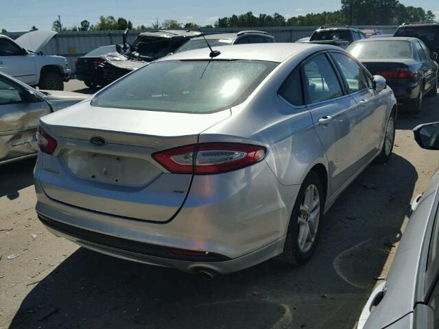 3FA6P0H77DR202966 - 2013 FORD FUSION SE SILVER photo 4