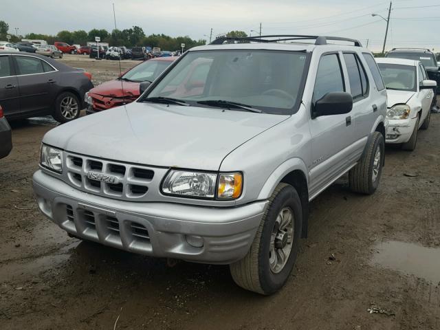 4S2DM58W714356648 - 2001 ISUZU RODEO SILVER photo 2