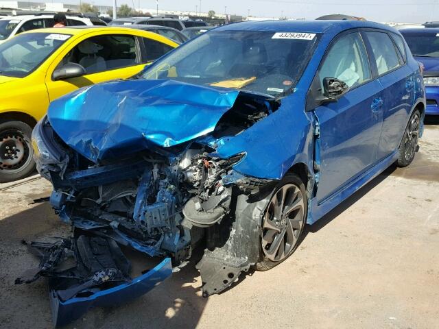 JTNKARJE7GJ506428 - 2016 TOYOTA SCION IM BLUE photo 2