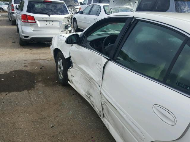 1G4HP54K114250036 - 2001 BUICK LESABRE WHITE photo 9