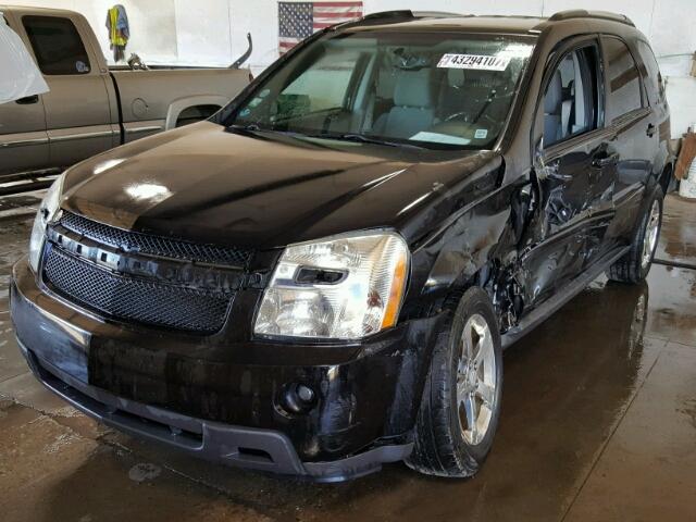 2CNDL73F676025189 - 2007 CHEVROLET EQUINOX BLACK photo 2