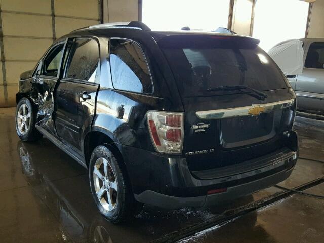 2CNDL73F676025189 - 2007 CHEVROLET EQUINOX BLACK photo 3