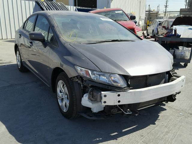 19XFB2F55FE702351 - 2015 HONDA CIVIC LX GRAY photo 1