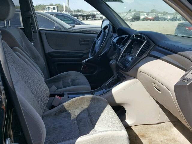 JTEGD21A730059942 - 2003 TOYOTA HIGHLANDER BLACK photo 5