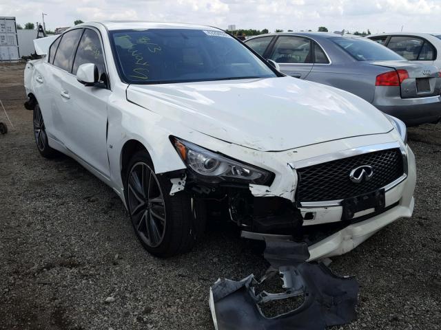 JN1BV7AR4FM396289 - 2015 INFINITI Q50 WHITE photo 1