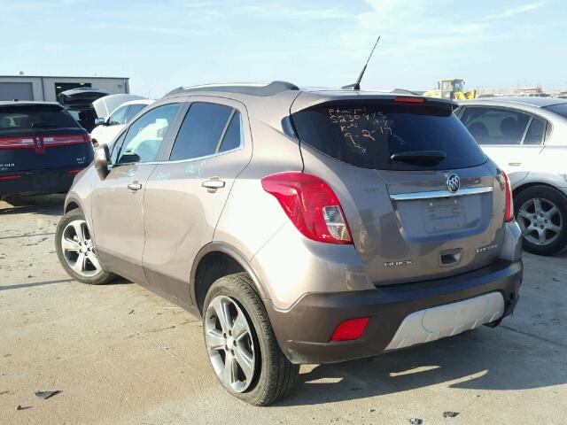 KL4CJCSBXEB628504 - 2014 BUICK ENCORE TAN photo 3