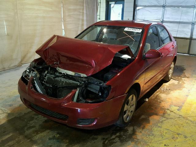 KNAFE221795600069 - 2009 KIA SPECTRA EX RED photo 2