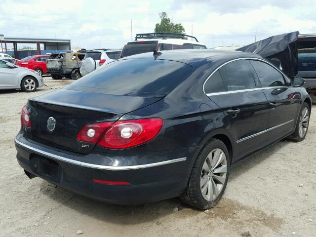 WVWMN7AN1CE541314 - 2012 VOLKSWAGEN CC SPORT BLACK photo 4