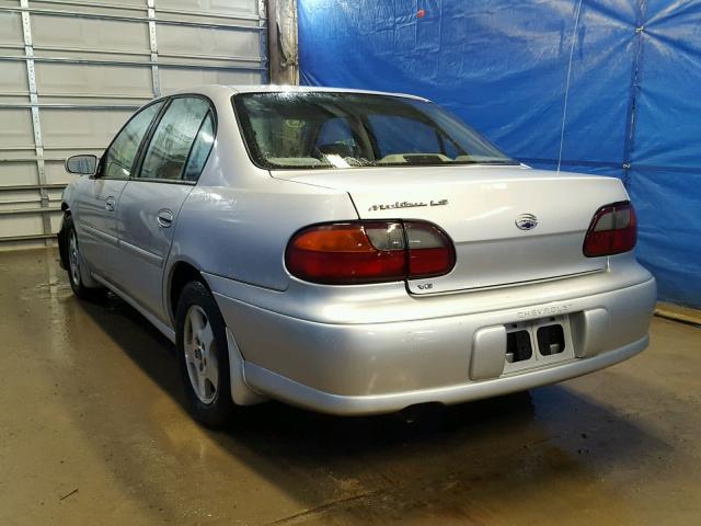 1G1NE52JX2M527431 - 2002 CHEVROLET MALIBU LS ვერცხლისფერი ფოტო 3