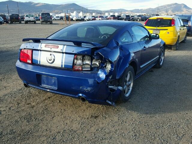 1ZVHT82H465114376 - 2006 FORD MUSTANG GT BLUE photo 4