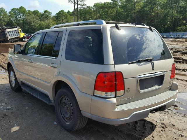 5LMEU68HX4ZJ44916 - 2004 LINCOLN AVIATOR 米色 照片 3