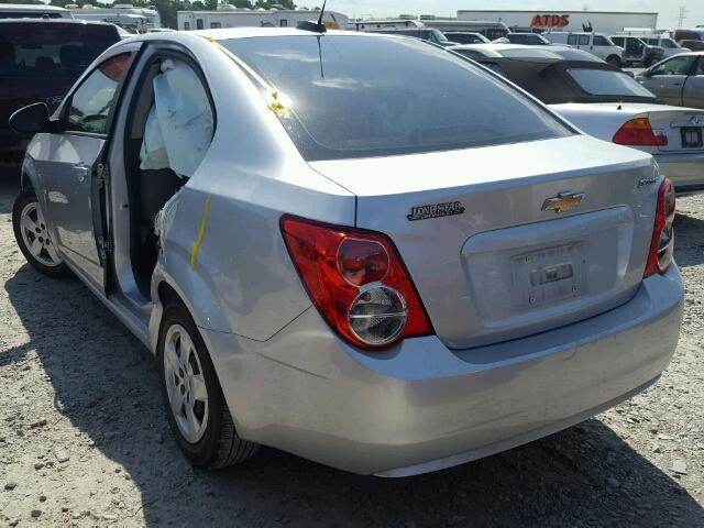 1G1JA5SH7F4141773 - 2015 CHEVROLET SONIC LS SILVER photo 3