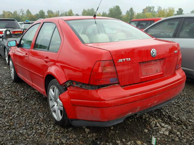 3VWSE69M52M129464 - 2002 VOLKSWAGEN JETTA GLS RED photo 3