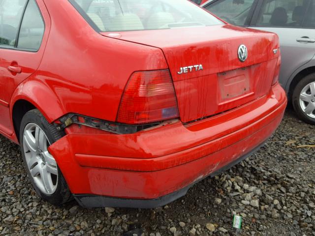 3VWSE69M52M129464 - 2002 VOLKSWAGEN JETTA GLS RED photo 9