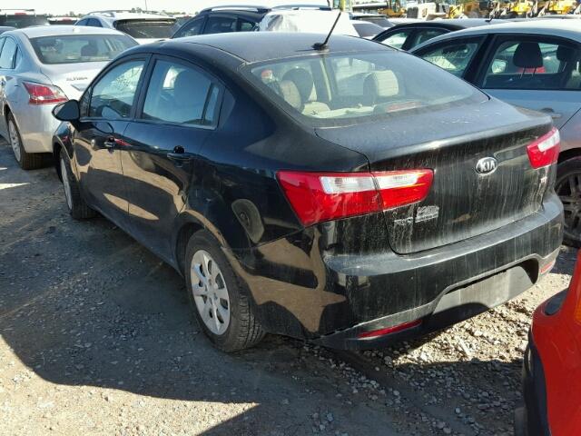 KNADM4A33F6425379 - 2015 KIA RIO LX BLACK photo 3