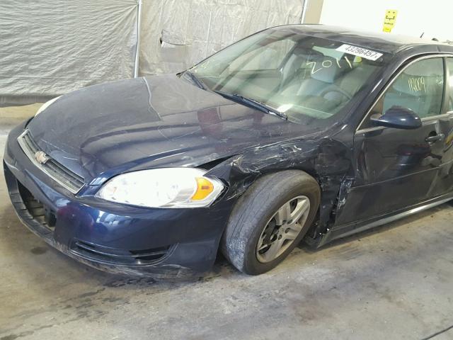 2G1WF5EK9B1131248 - 2011 CHEVROLET IMPALA LS BLUE photo 9