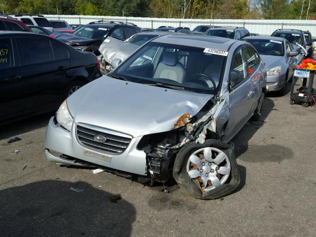 KMHDU46D67U073007 - 2007 HYUNDAI ELANTRA SILVER photo 2